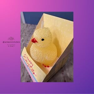 BABY CHICK EASTER CANDLE | Hand-Carved and Painted Polish Import